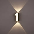 thumbnail image 1 of Gumesh LED House Number Sign, Waterproof Outdoor Wall Light with Changeable Numbers & Letters for Mailbox, Porch, Garden, and Storefront Address, 1 of 7