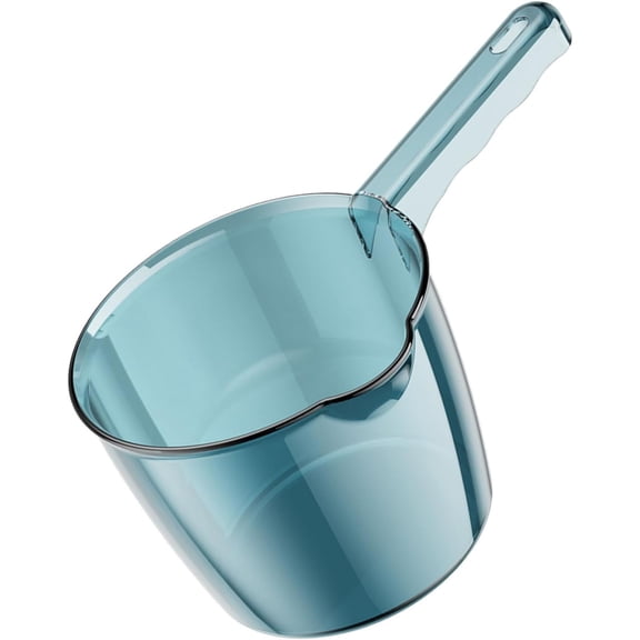 Gumesh Long Handle Bath Cup, Heavy-Duty Water Dipper for Bathroom & Kitchen, Non-Slip Ergonomic Design Kids Safe Shower Jug, Multipurpose Durable Container