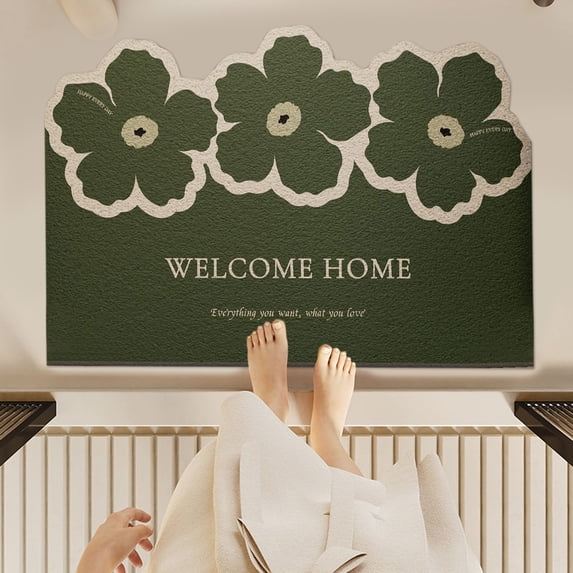Gumesh Luxury Silk-Touch Entryway Doormat, Non-Slip Heavy Duty, Customizable Size
