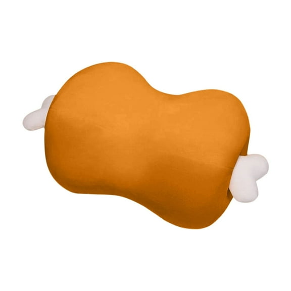 Gumesh Meat Bone Shaped Plush Pillow, Cute Dog Toy with Removable Washable Cover, Soft Stuffed Animal Bed for Room Decor and Nap Time, 7x17 Inches