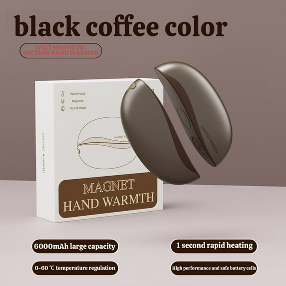 Gumesh Mini Portable Hand Warmer with Power Bank Function, Magnetic & Detachable Design for Versatile Use, Smart Temperature Control via USB-C