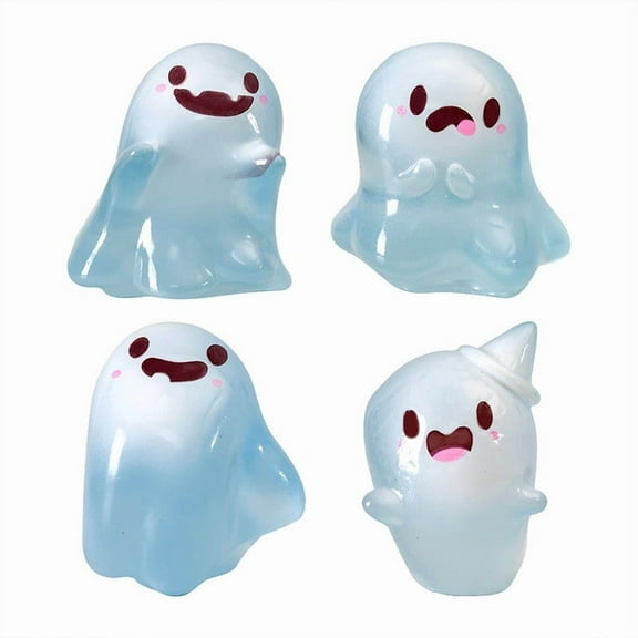 Gumesh Glow-in-the-Dark Ghost Party - Mini Resin Ghost , Halloween Favor Box Collection for Home Decor & Gifts
