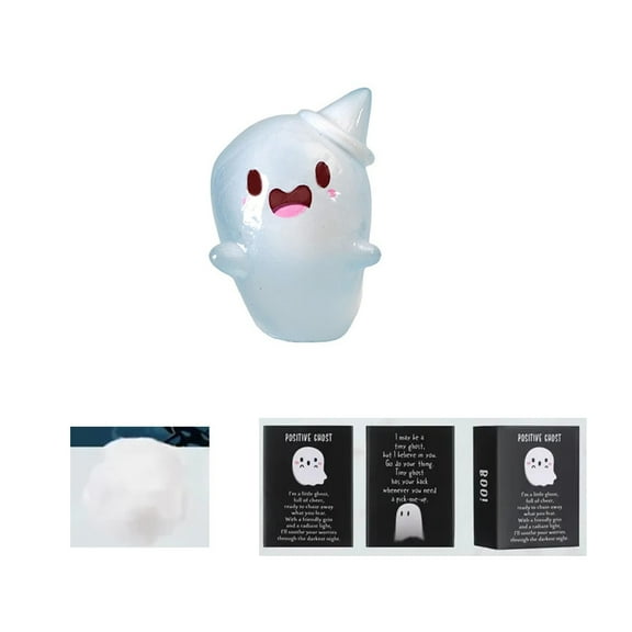 Gumesh Glow-in-the-Dark Ghost Party - Mini Resin Ghost , Halloween Favor Box Collection for Home Decor & Gifts