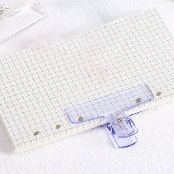 Gumesh Mini Transparent Binder Clips - Foldback Clips for Documents, Food Bags & Small Bills | Plastic Dovetail Grip Design