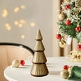thumbnail image 1 of Gumesh Mini Wooden Christmas Tree for Tabletop - Natural Pine Desktop Decor for Home, Office, Mantle, Hand-Crafted Rustic Farmhouse Holiday Decoration & Gift, 1 of 8