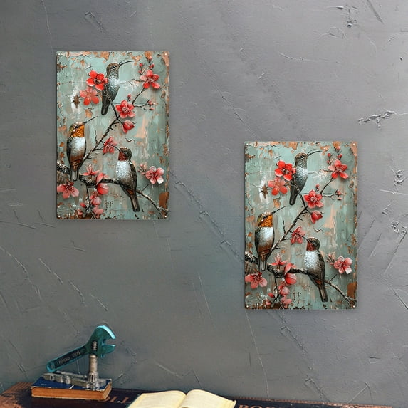 Gumesh Outdoor Metal Wall Art, Elegant Wrought Iron Sheet Decor with Weatherproof Coating for Garden, Patio & Exterior Walls, All-Weather Elegance