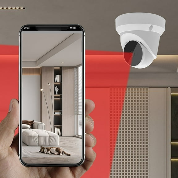 Gumesh Outdoor Security Camera - 2MP HD with Human Detection & Motion Alerts, IP65 Weatherproof, Night Vision