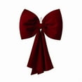 thumbnail image 1 of Gumesh Oversized Red Velvet Christmas Bow, Extra Large Festive Decor for Front Door, Tree, Mantel & Window, Luxurious Holiday Party Decoration, 1 of 3