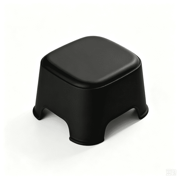 Gumesh Plastic Step Stool -Lightweight Household Mini Stool, 250lb Capacity Non-Slip Bathroom/Kids Stool, Stackable & Easy Clean
