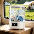thumbnail image 1 of Gumesh Portable Mini Washing Machine, White, 4L Capacity, Digital Touch Control, Compact Design for Underwear and Delicates, USB Powered, 1 of 8