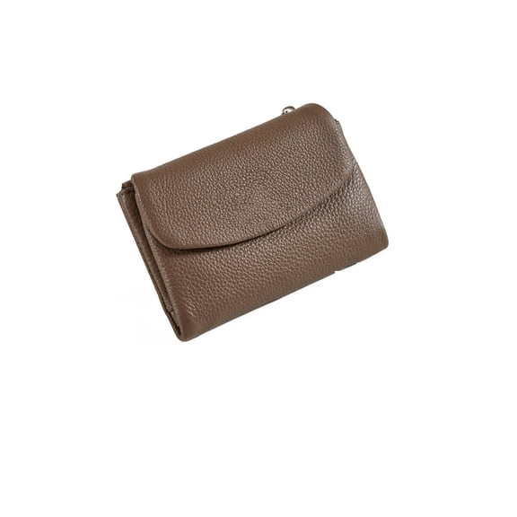 Gumesh Slim Minimalist Leather Wallet - Blocking Bifold for Men & Women, Holds Cards & Cash, Front Pocket & Travel Wallet(Khaki)