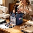 thumbnail image 1 of Gumesh Small Portable Yarn Storage Bag for Knitting Kit, Crochet Tote Organizer for Accessories & Supplies (Bag Only), 1 of 5