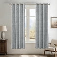 thumbnail image 1 of Gumesh Textured Gray Curtain, 52"x63" Light Blocking Window Drapes for Living Room & Bedroom, 1 of 6