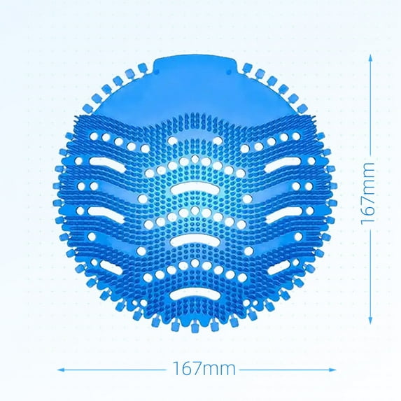 Gumesh Urinal Screens Scented Deodorizer Set of 10 - Odor Control for Public & Commercial(Blue)