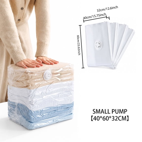 Gumesh Vacuum Storage Bags 4 Pack, Jumbo Cube (24x16x12 Inch), Extra Large Vacuum Seal Bags for Clothing, Comforters, Blankets, Pillow, Bedding, Sweater, Closet Organizers
