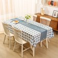 thumbnail image 1 of Gumesh Waterproof Plaid Tablecloth,Washless Plaid Table Mat waterproof, oil-proof for Indoor/Outdoor Use - Washable Tabletop Cover for Dinner, BBQs, and Parties Round Tablecloth, 1 of 5