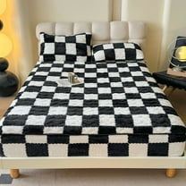 Gumesh Winter Warm Fitted Sheet - Queen Sheet Set with Non-Slip Grip, Breathable Protective Bed Sheet (Queen Size)