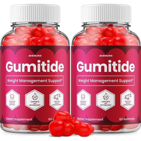 Gumitide ACV Gummies Supplement – Gumitide Gummy Advanced Formula Apple Cider Vinegar Maximum Strength 1000MG, 2 Pack, 120 Gummies
