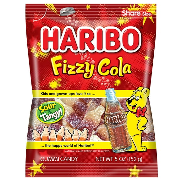 Gummi Candy, Fizzy Cola, 5 oz. Bag (Pack of 12)