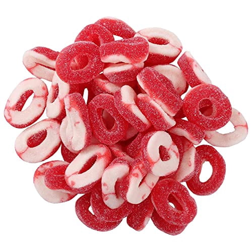 Cherry Rings Gummi Cherry Rings | 1LB Resealable Stand Up Candy Bag | Sugar Coated ...