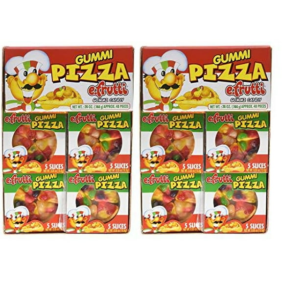 Gummi Pizza by E-Fruitti 48 Count (Net Wt. 26oz) Two Pack