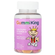 GummiKing Calcium + Vitamin D for Kids, 60 Gummies