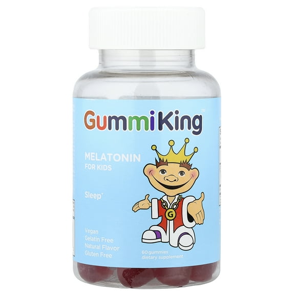 GummiKing Melatonin for Kids, Strawberry, 1 mg, 60 Gummies