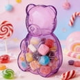 thumbnail image 1 of Gummy Bear Container with Purple Tint, 12.8Inch Large Candy Jar for Valentines Day Easter Party Favors and Home Storage, Showcasing Sweets Event Decor, 1 of 5