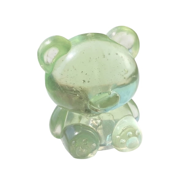 Gummy Bear Squishy - Taba Stress Bear Squishy Balls,Maltose Bear & Sugar Ball Designs,Gummy Filled Squeeze Bear Squishy Sugar Ball, Slow Rising Squishy Balls,Spring Easter Basket Stuffers(Green)