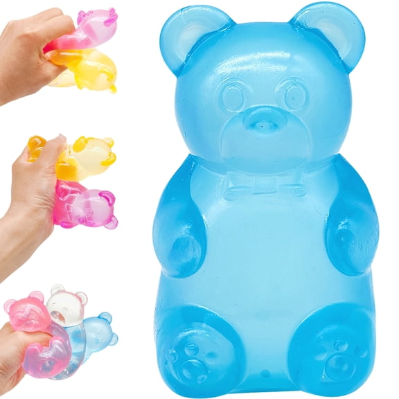 Gummy Bear Squishy - Taba Stress Bear Squishy Balls,Maltose Bear & Sugar Ball Designs,Gummy Filled Squeeze Bear Squishy Sugar Ball, Slow Rising Squishy Stress Balls,Spring Easter Basket Stuffers