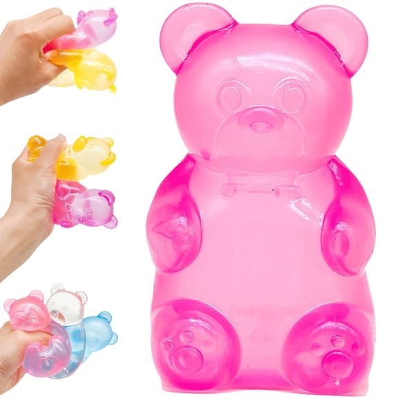 Gummy Bear Squishy - Taba Stress Bear Squishy Balls,Maltose Bear & Sugar Ball Designs,Gummy Filled Squeeze Bear Squishy Sugar Ball, Slow Rising Squishy Stress Balls,Spring Easter Basket Stuffers