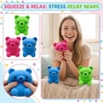 thumbnail image 1 of Gummy Bear Squishy Toy Soft Slow Rising Squeeze Stress Balls Cute Sensory Fidget Toys for Anxiety Relief Focus Calm Home Office Classroom Party Favors (Random Color), 1 of 5