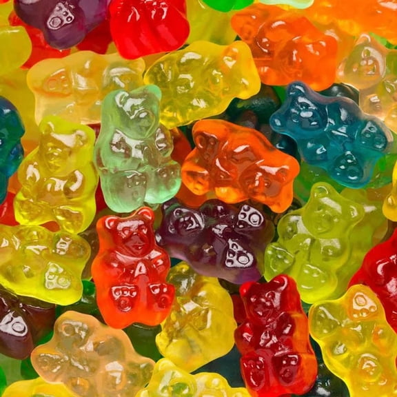 2,400ct Assorted Flavored Gummy Bears Bulk Candy For Parties & Candy Bowls (20lb Case)