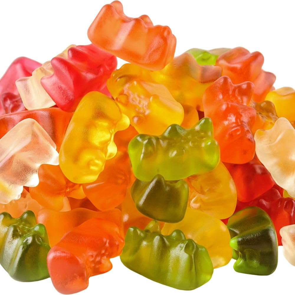 Gummy Bears Candy | 1lb Bulk Candy Variety Pack | Assorted Fruit Snacks ...