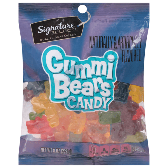 Gummy Bears Soft Chewy Fruity 1 Bag 8 oz