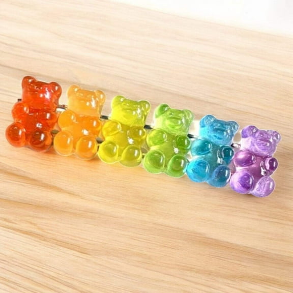 Gummy Candy All Lined Up Hair Clip (1) Piece