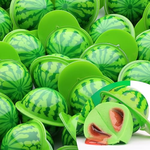 Gummy Candy - Large Jelly Filled Gummies - Watermelon Candy Filled with Watermelon Jam - 5 Pcs Individually Wrapped Chewy Candy Gummies - 1.18 Inches Big Fun Kids Candy
