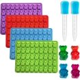 thumbnail image 1 of Gummy Candy Molds - Silicone Gummy Bear/Dinosaur/Fruit Snack Molds for Kids With 2pcs Dropper,Non-stick and Bpa Free for Mini Candy Chocolate Gummies Baking, 1 of 10