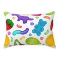Gummy Candy Pattern Super Soft Pillow Case 20x26, Breathable
