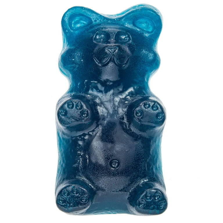 Biggest Handmade Blue Raspberry Gummy Grizzly Bear, 2 lbs, Gluten