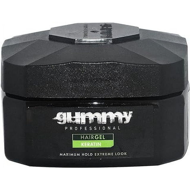 Gummy Hair Gel Green Maximum Hold With Keratin, 7.5 Oz, 6 Pack