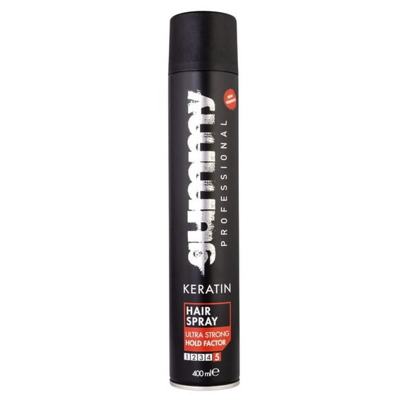 Gummy Hair Spray Keratin Ultra Strong Hold Factor 13.53oz (Pack of 3)
