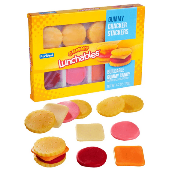 Gummy Lunchables - Your favorite lunchroom meals made gummy(Cracker Stackers)