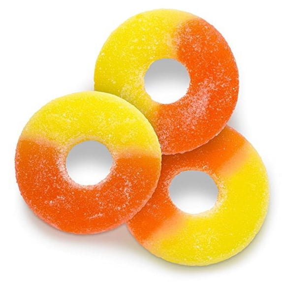 Gummy Peach Rings 1 Pound