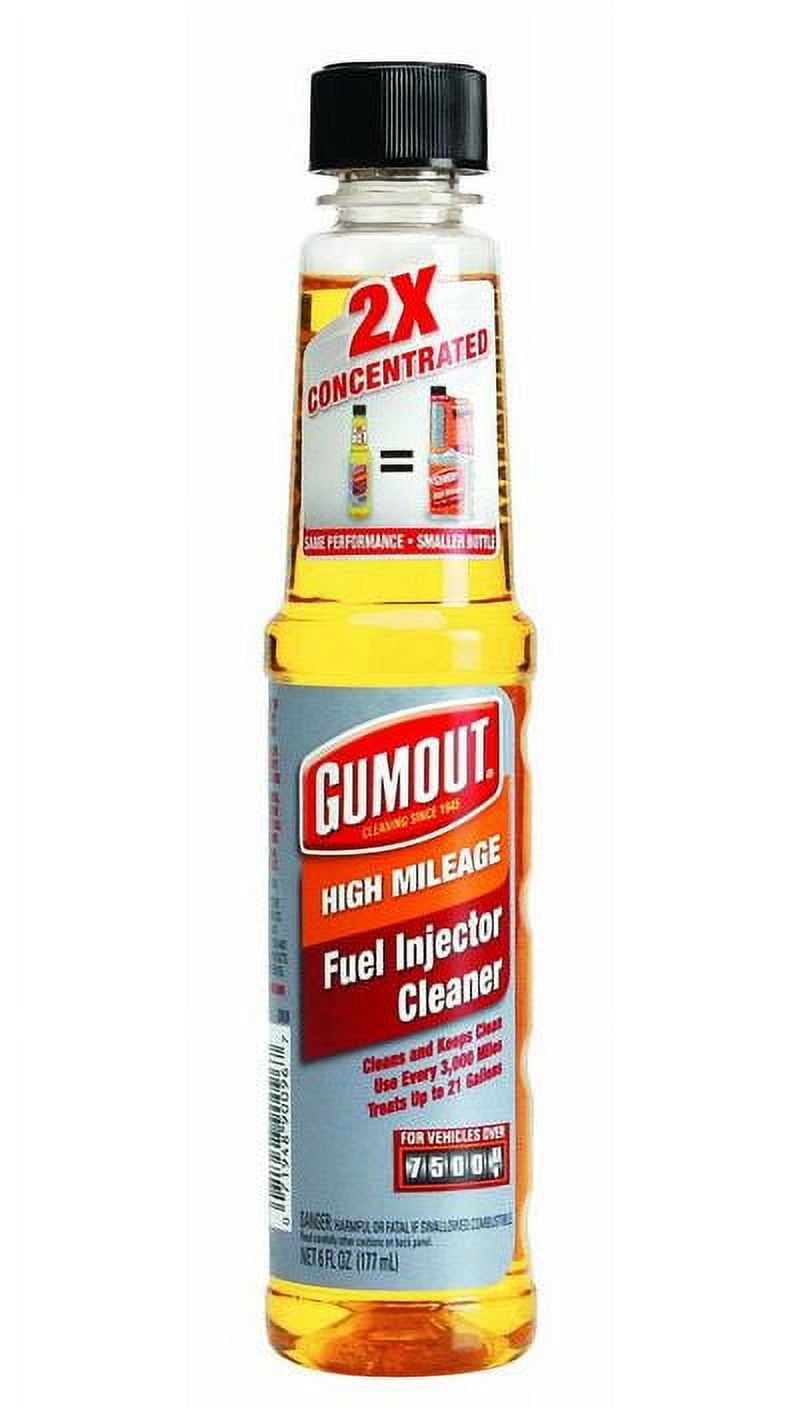 Gumout 2X 6 OZ High Mileage Fuel Injector Cleaner Cleans Fuel Injector