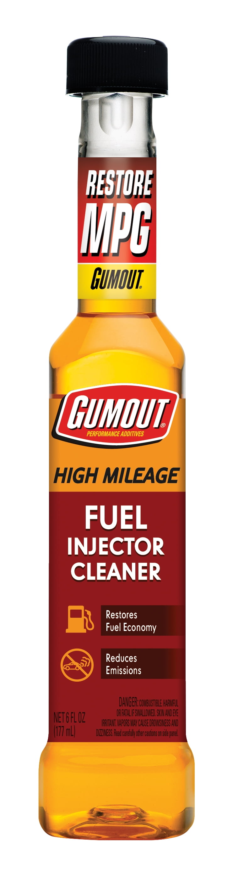 Gumout 510013 High Mileage Fuel Injector Cleaner, 6 oz. (Pack of 6)