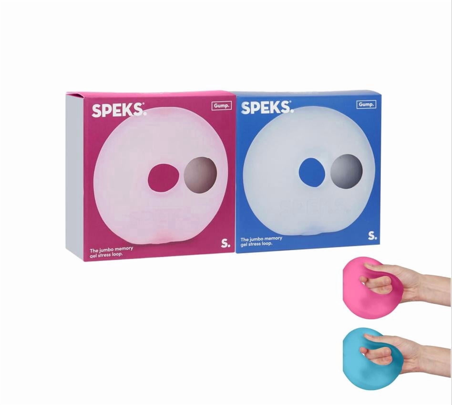 Gump Jumbo Loop Gel-Filled Stress Balls, Squeeze Toys for Adults Stress Relief & Focus (Dew+Pink)