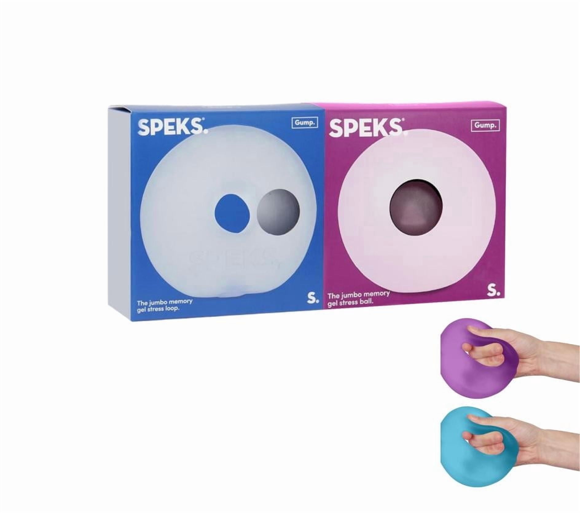 Gump Jumbo Loop Gel-Filled Stress Balls, Squeeze Toys for Adults Stress Relief & Focus (Dew+Purple)