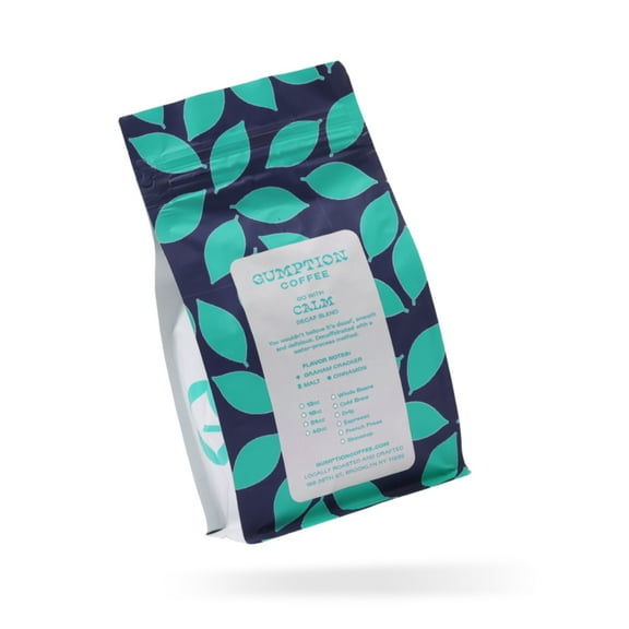 Gumption Coffee | Go With Calm - Decaf Blend | Specialty Coffee Whole Beans | 12oz