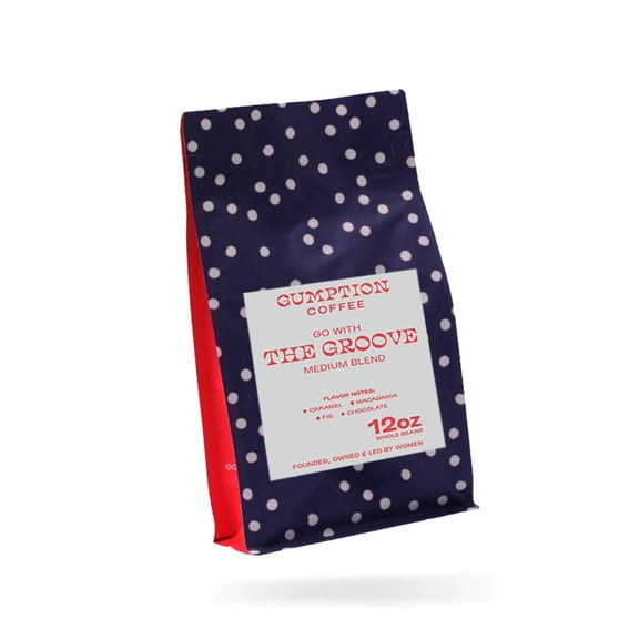 Gumption Coffee | Go With The Groove - Rich Blend| Specialty Coffee Whole Beans | 16oz